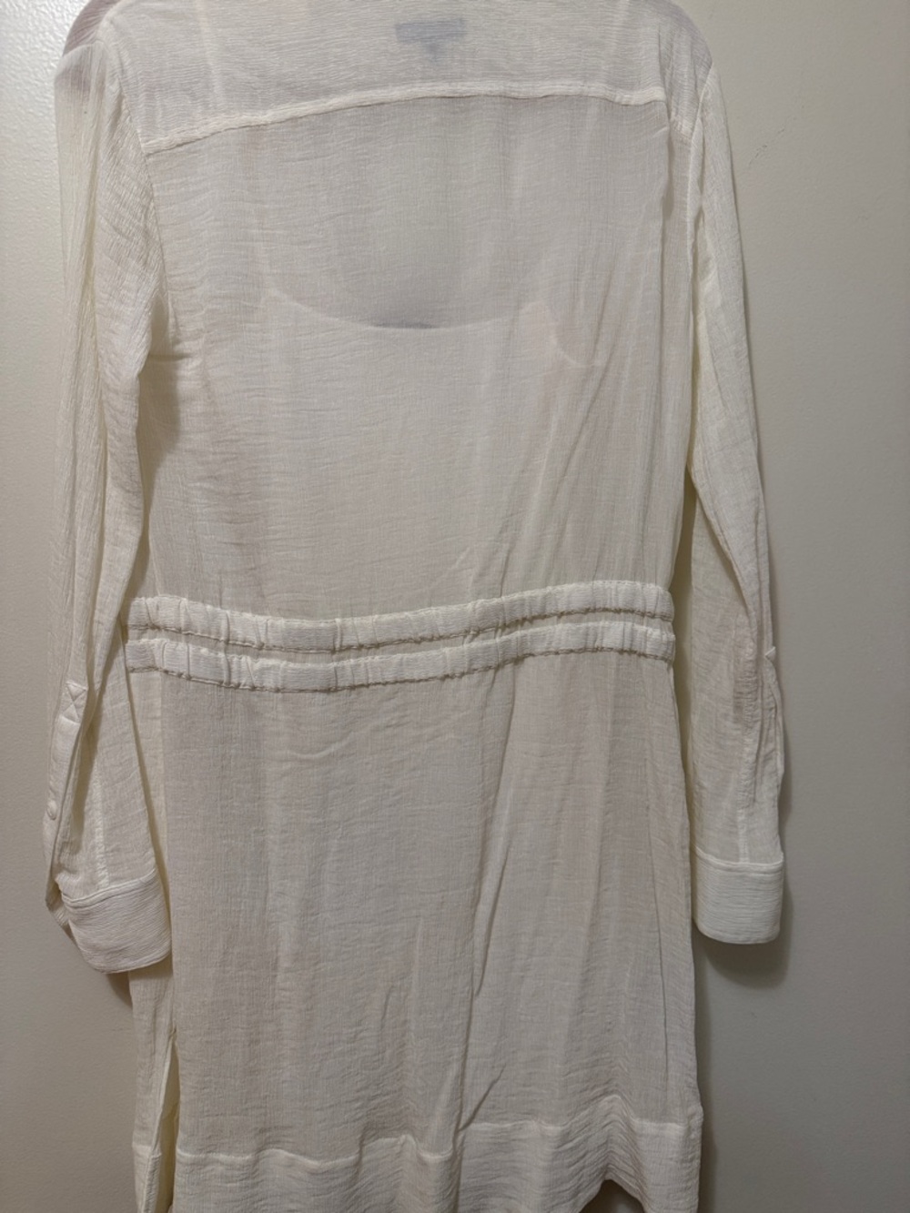 rag & bone Ivory Button-Front Lightweight Dress - Picture 5 of 5